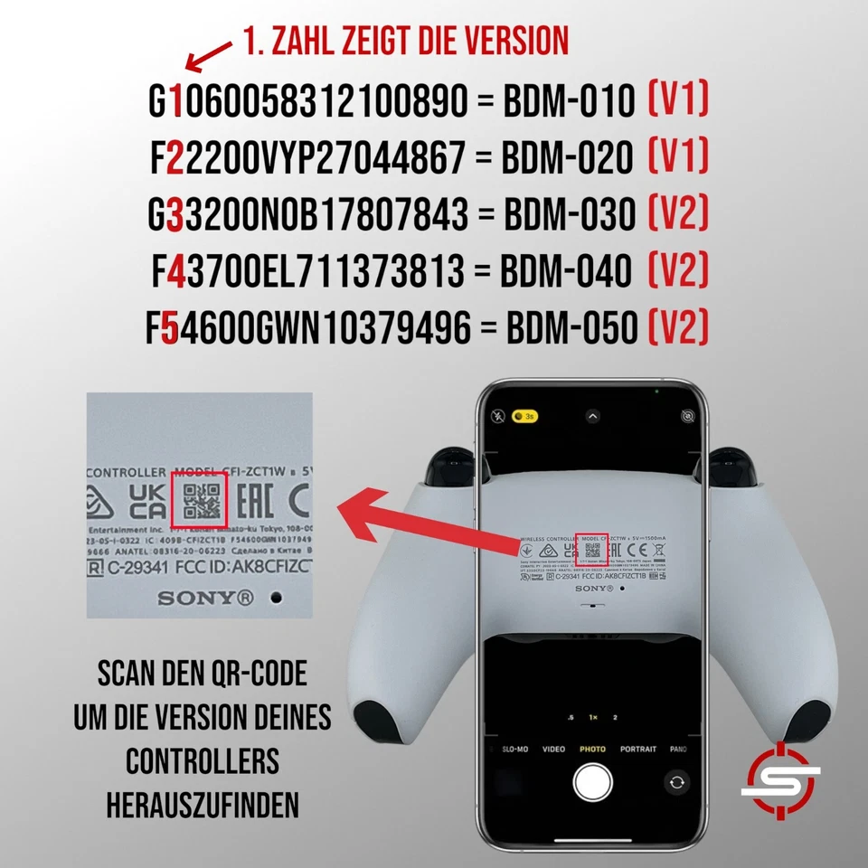 PS5 Controller Mod Kit Umbau 2er Scuf Paddles Modding Grip Case Remapper Gehäuse - Bild 2 von 2