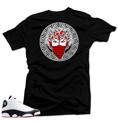 Shirt to Match Jordan 13 He Got Game Sneakers. Medusa Black Tee