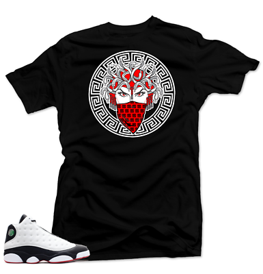 Shirt to Match Jordan 13 He Got Game Medusa Black Tee