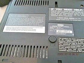 SEGA Genesis Core System 16 Bit MK 1631 Black Home Console