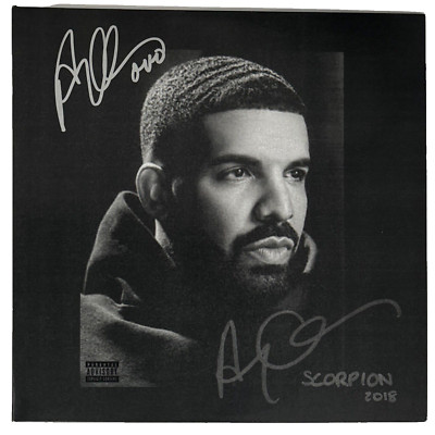 Drake Signed Autograph Scorpion Vinyl Record Album Aubrey Graham
