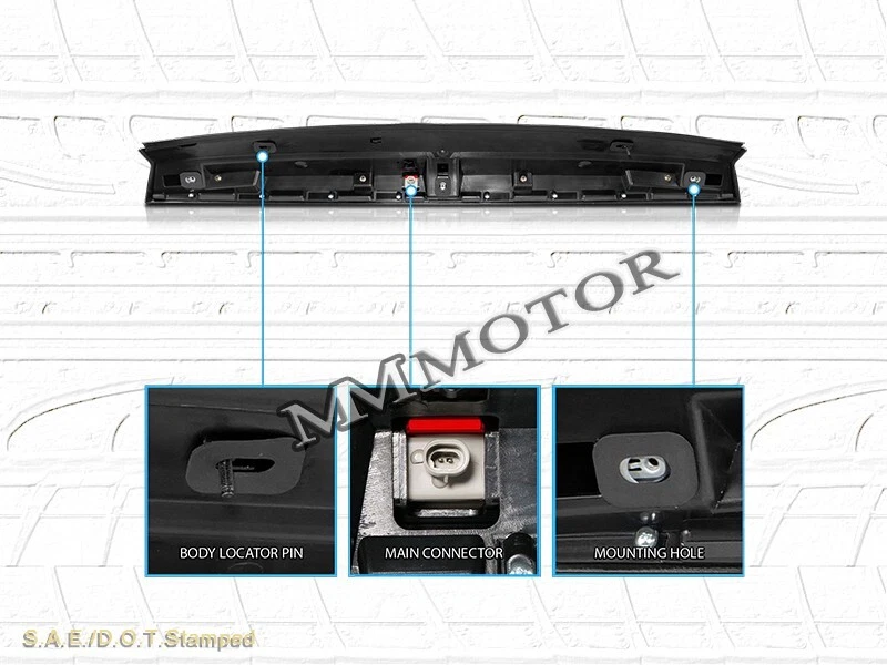 2007-2014 CHEVY SUBURBAN TAHOE / 2007-2014 YUKON ДЫМ 3-Й СТОП-СИГНАЛЫ ЭСКАЛАДА - Изображение 2 из 4