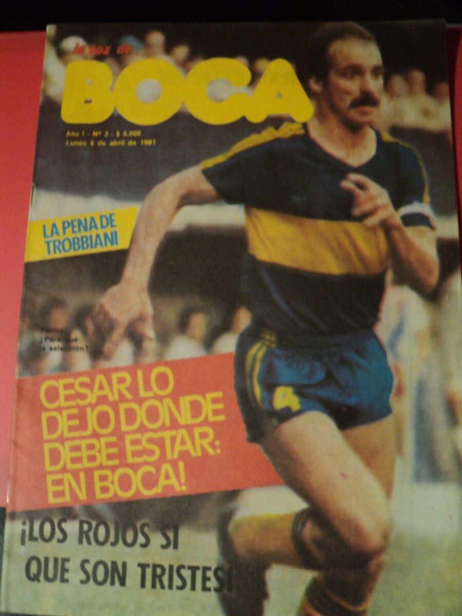 rare magazine voz de Boca Jrs Argentina N3 1981 Diego Maradona