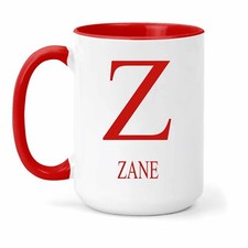 Zane Nom & Initiales Tasse - Cadeau En Nombreux Couleurs Pour Thé Ou Café