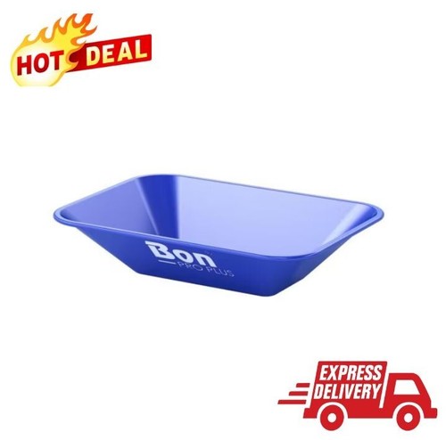 Steel Mortar Mixing Pan 1.6 Cu Ft Seamless Heavy-Duty Construction Tool