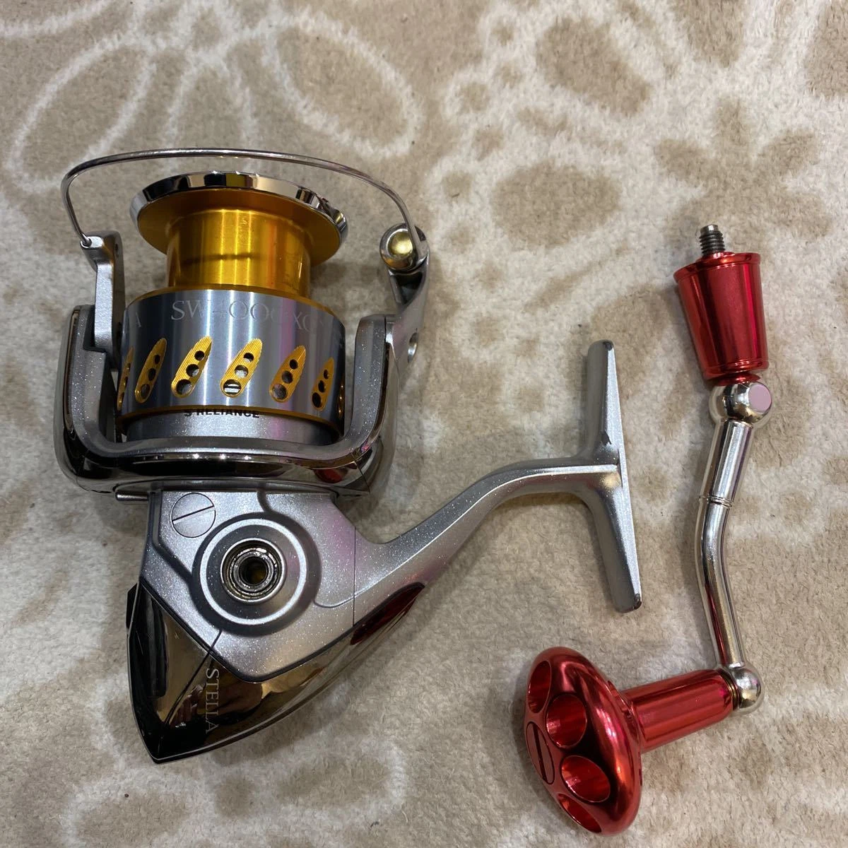 Shimano 08 Stella SW 4000XG Spinning Reel w/ Custom Handle From Japan