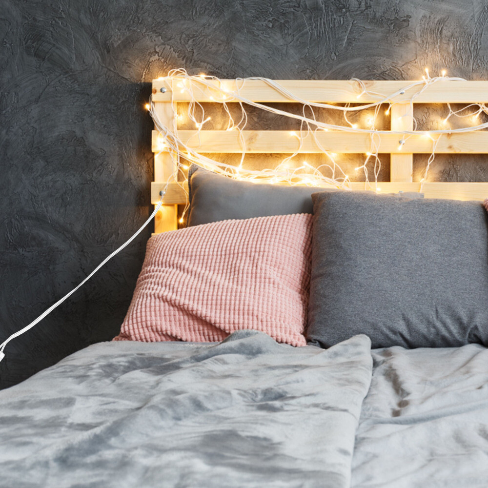 2 Pcs Clear Extension Cord Christmas Light Extender String Light