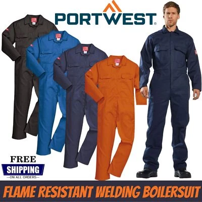 Portwest Bizweld FR Flammhemmender Latzanzug für Schweißer, Overall, 6XL - Bild 1 von 4