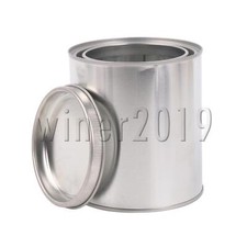 Empty Metal Paint Can with Lid for DIY and Professional Art Projects 2 Pint Size