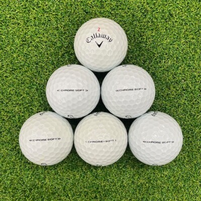24 Callaway Chrome Soft Used Golf Balls 4A Near Mint Condition FREE SHIPPING