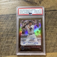 Spencer Torkelson 2022 Topps Chrome Ben Baller Gold Auto RC /50 PSA 10