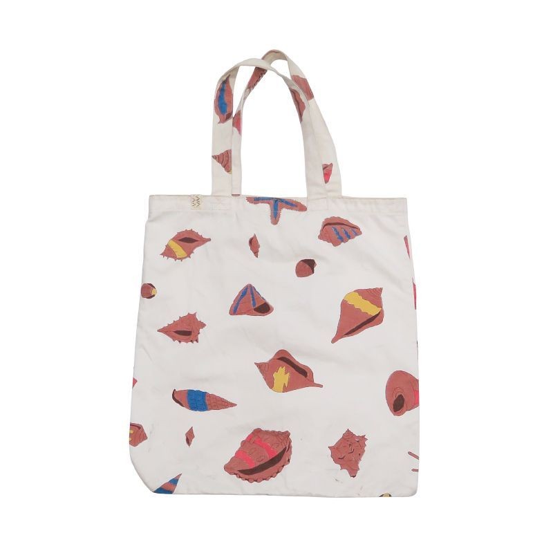 Visvim Shells Tote Bag Ivory Shell Design Men Han… - image 1