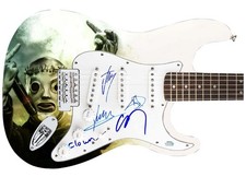 Slipknot Signed Autographed 1/1 Fender Graphics Guitar Exact Video Proof ACOA