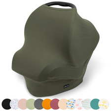 Car Seat Cover for Babies   Multipurpose, Breathable Nursing Cover and Baby C...