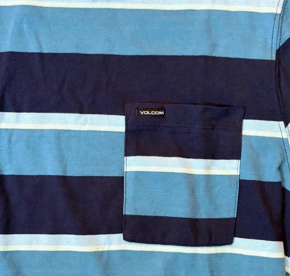 NWT Volcom Men’s BOLDSTONE CREW SHORT SLEEVE T-SHIRT Size Small Navy - Image 3 of 4