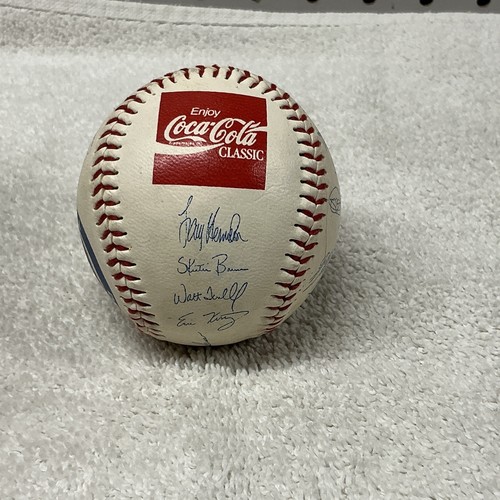 Detroit Tigers Team Faux Signed Baseball Licensed MLB PROMO 1992 Stadium Kroger - Picture 5 of 7