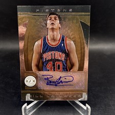 Bill Laimbeer 2013-14 Certified Gold Signatures Auto /25 Detroit Pistons