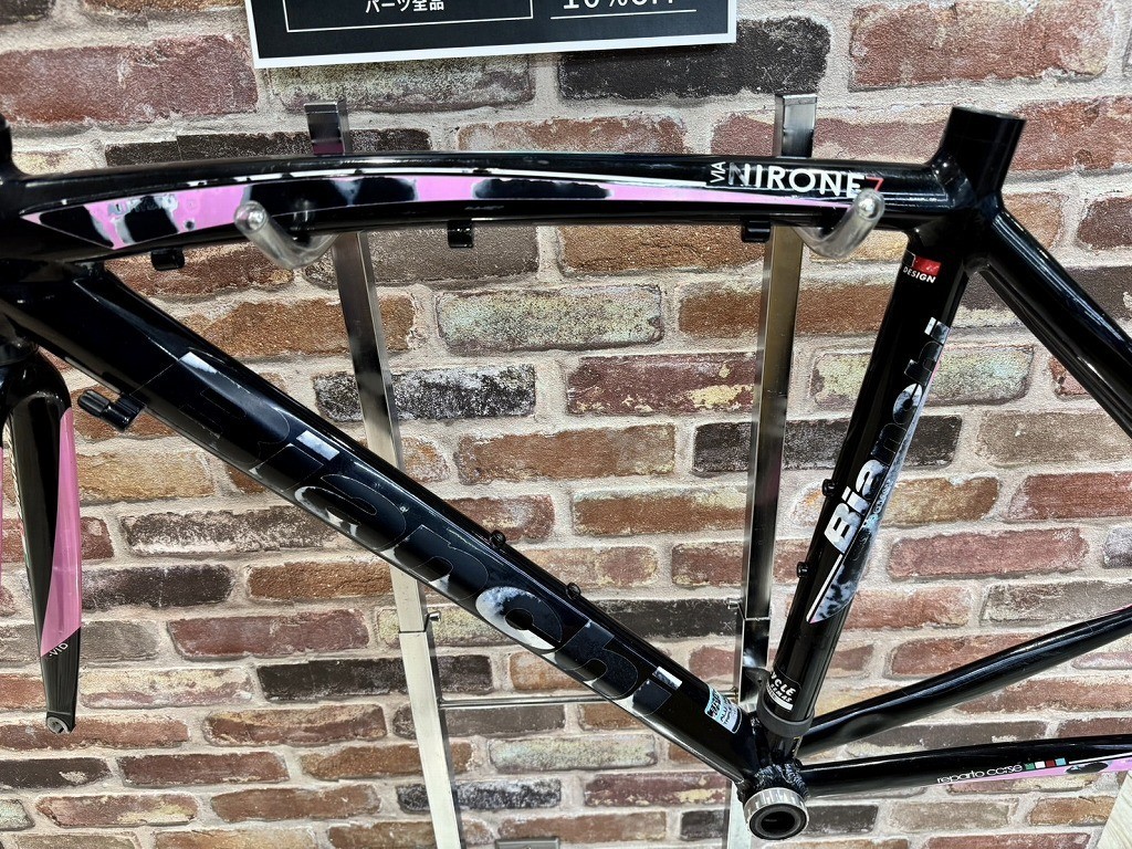 BIANCHI VIA NIRONE 7 Freme Set Road Bike Black Pink Junk Size