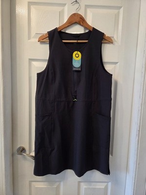 Schwarz/graues Damenkleid Running Active Wear Größe 12 Good Move neu mit Etikett UVP £40,00
