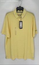 Walter Hagen NWT Men's Pale Yellow Heather Shirt Sz L