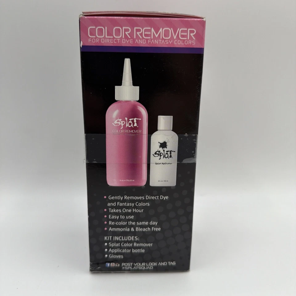 Removedor de color de tinte de cabello Splat para tinte directo y colores de fantasía elimina 1-3 tonos Foto 4 de 4