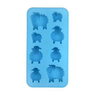 Durable 8 Cavity Silicone Sheep Molds Frosts Resistant For DIY Dessert Ice Trays