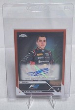 2023 Topps Chrome Formula 1 F1 Enzo Fittipaldi Auto Orange Refractor 25 Cac-ef