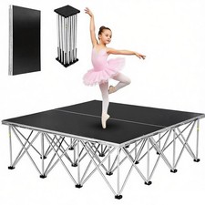 Portable Stage Platform 4x4 Foldable Small Stage Platform 48" L 16" H Folding