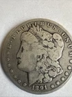 1891-CC $1 Morgan Silver Dollar Good Read able Morgan
