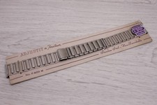 Vintage Forstner Adjustit 16mm Steel Wrist Watch Ladder Bracelet NOS Unworn Band