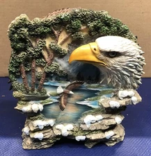 Eagles Two Sided Figurine 8'' vintage statue DAMAGED