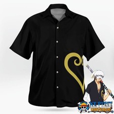 Black Trafalgar Law Zou Hawaiian Shirt Design New arrivals