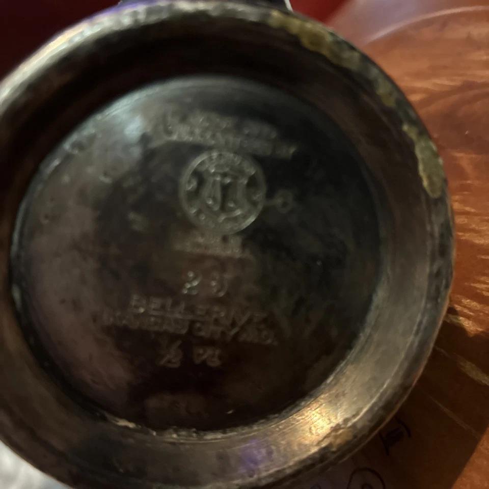 Scarce Fort Pitt Hotel International Silver Co. Silver Soldered Creamer 05002 - Image 2 of 4