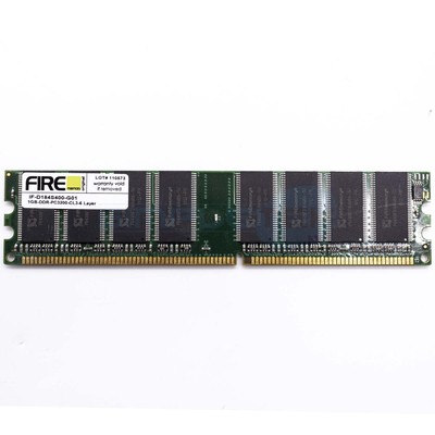 FIRE DDR1 1GB 400MHZ PC3200 RAM MEMORIA MODULO DIMM COMPUTER FISSO ...