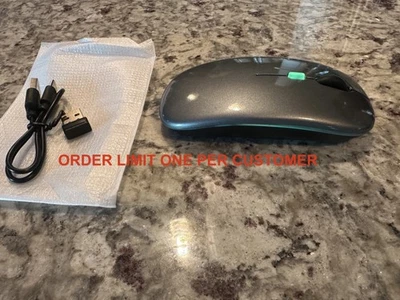 Dual-M Bluetooth Wireless + USB Dongle Optical Mouse Rechargeable RGB PC Laptop