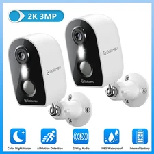 Galayou Battery Powered Wifi Security Camera Wireless Outdoor Camera Waterproof