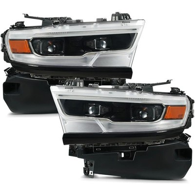 Full-LED-MATRIX-Scheinwerfer   Schwarz   Set (RAM 19 23 Limited, Longhorn) 68442