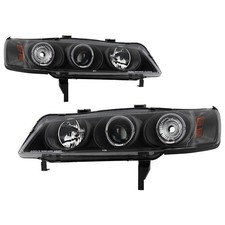 For Honda Accord 94-97 Headlights Signature Series Driver Passenger Side Black For Honda Accord 94-97 Headlights Signature Series Driver Passenger Side Black