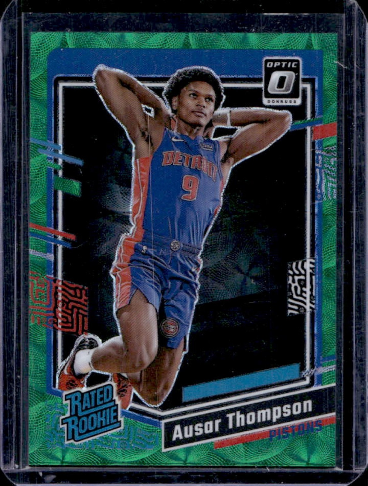 2023-24 Donruss Optic Ausar Thompson Green International Prizm Rated Rookie #/65