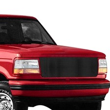 For Ford F-150 1992-1996 Apg 1-pc Black 8x6 Mm Horizontal Billet Main Grille For Ford F-150 1992-1996 Apg 1-pc Black 8x6 Mm Horizontal Billet Main Grille