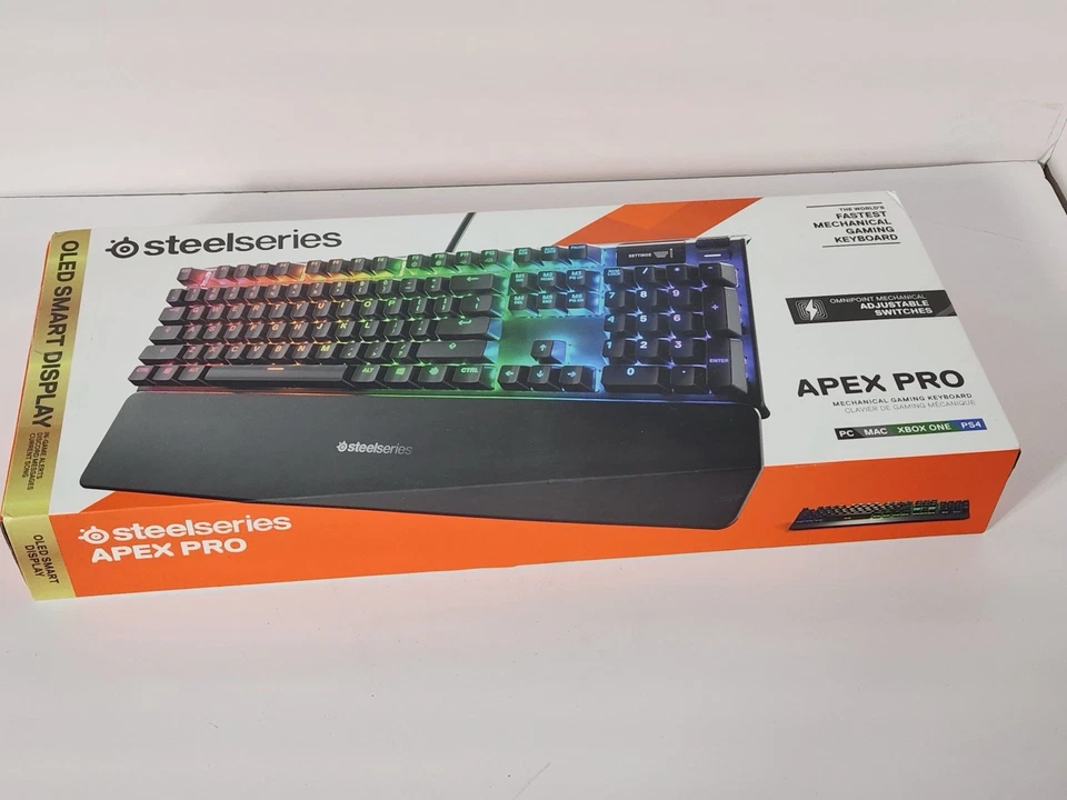 SteelSeries Apex Pro Full Size Gen 2 Wired Keyboard OLED RGB USB Pass