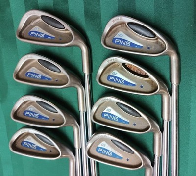 Ping G2 Blue Dot 3-PW Iron Set RH w/ True Temper Stiff Flex Steel Shafts
