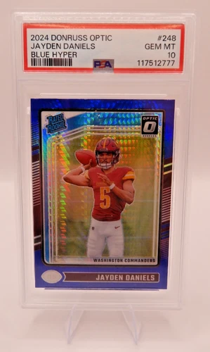 Jayden Daniels 2024 Donruss Optic Rated Rookie No. 248 PSA 10
