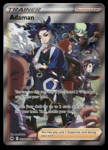 Pokemon Cards Adaman GG57/GG70 Holo Crown Zenith Galarian Gallery Ultra Rare NM