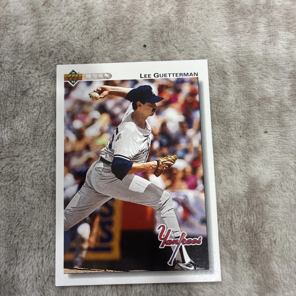 1992 Upper Deck Lee Guetterman New York Yankees #610 1043 - Image 2 of 2