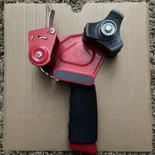 Red Scotch Tape 3M Dispenser Hand Held Packing Tape Gun 2 Roll