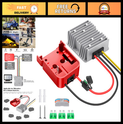18V to 12V Step Down Converter for Milwaukee M18 Battery, DC Voltage Reducer Tra