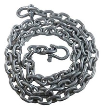Galvanized Windlass 5/16" x 50' ISO G4 Anchor Chain HDG with Galvanized Shackles