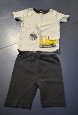 Kids Boys Youth Carter  s Pajamas Construction Grey Navy 5T 5A