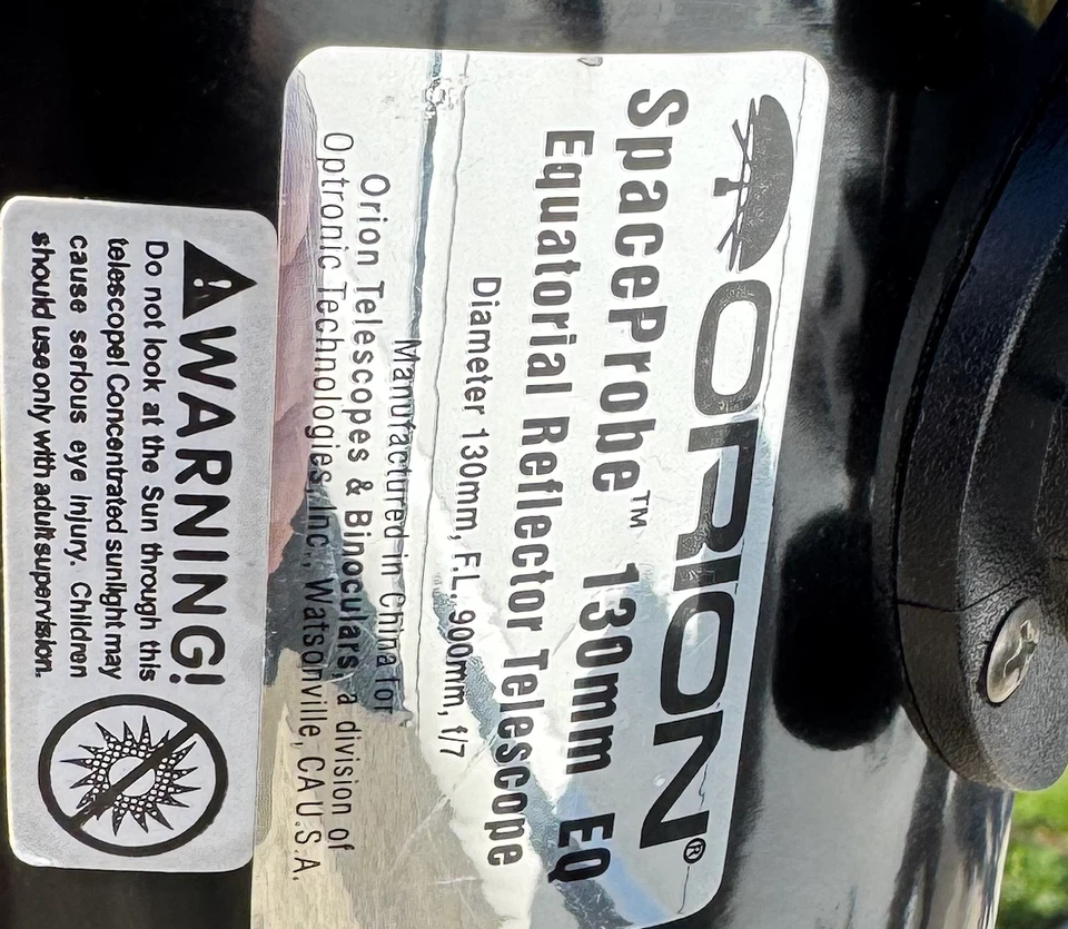 猎户座太空探测器望远镜 - 900 毫米 f/7 - 130 毫米赤道反射器 - 未测试 — 第 2/4 张图片